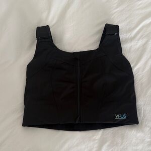 VFUS Black Zip Up Bra